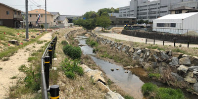 近自然河川への改修 -施工中③-
